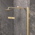 Box doccia 80x80 oro satinato porta battente | KT5000G kamalu - 5