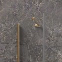 Box doccia 80x80 oro satinato porta battente | KT5000G kamalu - 6