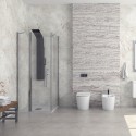 Cabina doccia 80x80 battente e fisso | KPX2800 kamalu - 1