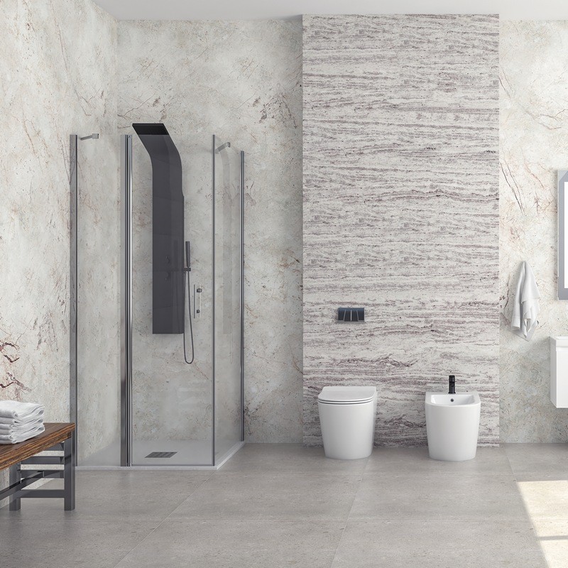 Cabina doccia 80x80 battente e fisso | KPX2800 kamalu - 1