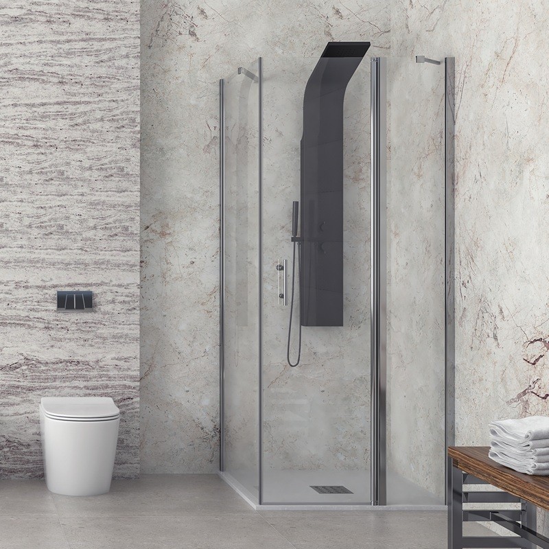 Cabina doccia 80x80 battente e fisso | KPX2800 kamalu - 2