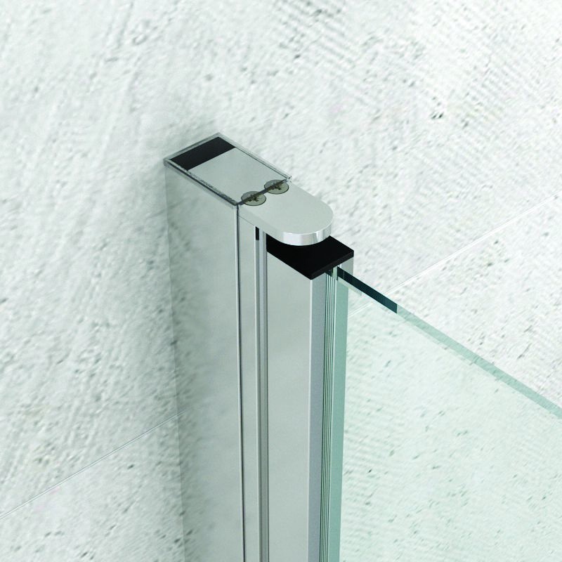Box doccia 80x80 cm apertura soffietto e lato fisso | KS7000 kamalu - 5