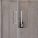 Box doccia angolare 80x80 cristallo 8mm KI1000 kamalu - 5