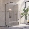 Box doccia 90x80 telaio in acciaio cristallo 8mm KI1000 kamalu - 2