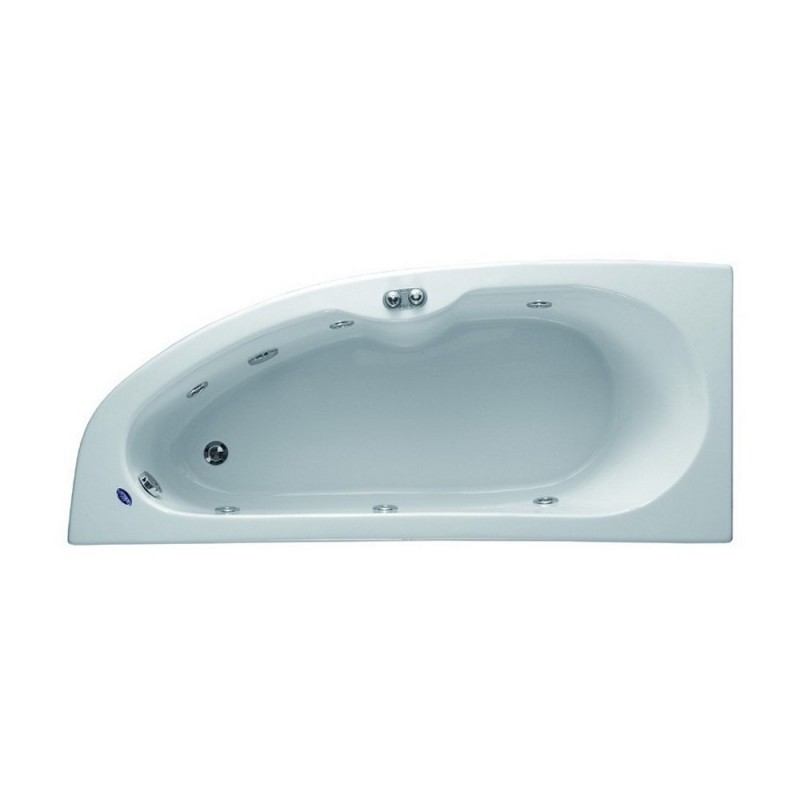 Vasca semicircolare 135cm kamalu bagno