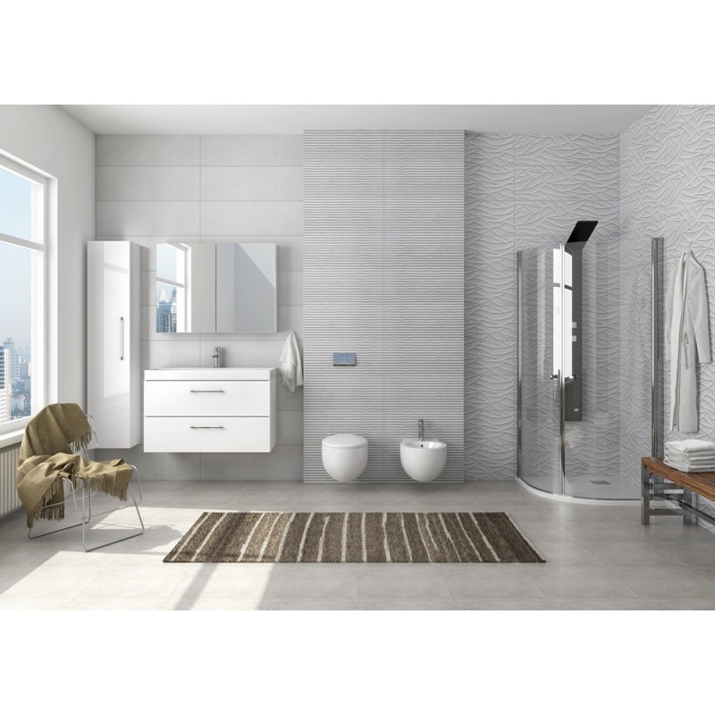 Box doccia semicircolare 80x80 battenti con apertura totale | KS800K kamalu - 4