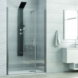 Porta doccia nicchia 90cm battente e fisso | KS5000 kamalu - 1