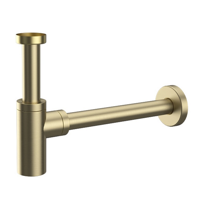 Sifone di scarico per lavabo colore oro spazzolato | KS050G kamalu - 1