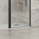 Porta doccia battente 70-75cm e fisso colore nero | KPX4000N kamalu - 5