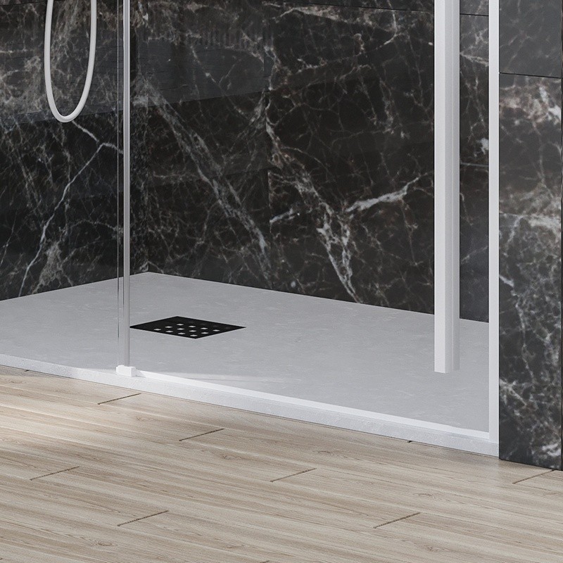 Porta doccia bianca 120cm scorrevole altezza 200h | KSA4000B kamalu - 4