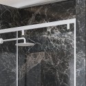Porta doccia bianca 120cm scorrevole altezza 200h | KSA4000B kamalu - 5