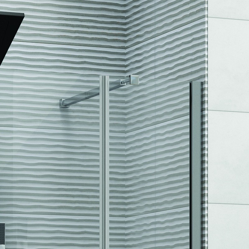 Porta doccia nicchia 140cm battente e fisso | KS5000 kamalu - 5