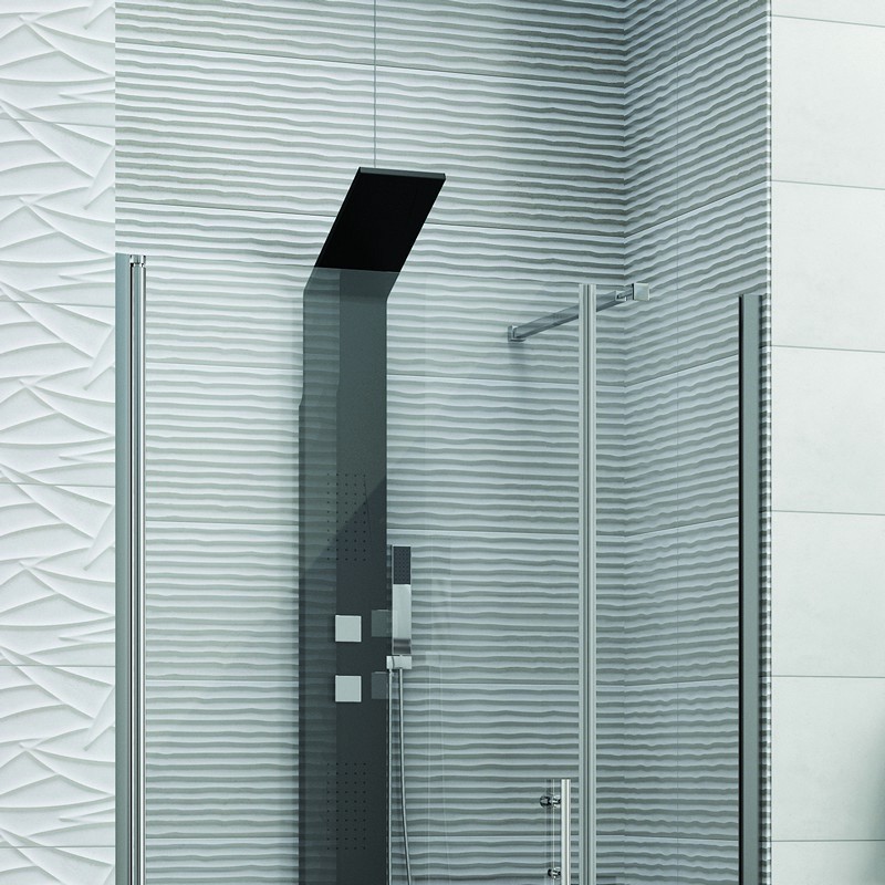 Porta doccia nicchia 140cm battente e fisso | KS5000 kamalu - 7