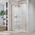 Doccia nicchia oro rosa 150cm scorrevole altezza 200cm | KSA4000G kamalu - 1