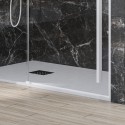 Porta doccia bianca 140cm scorrevole altezza 200cm | KSA4000B kamalu - 4