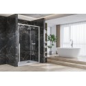 Porta doccia bianca 140cm scorrevole altezza 200cm | KSA4000B kamalu - 6