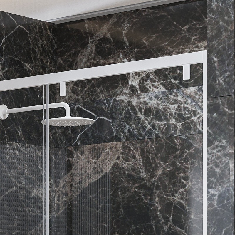 Porta doccia bianca 140cm scorrevole altezza 200cm | KSA4000B kamalu - 5