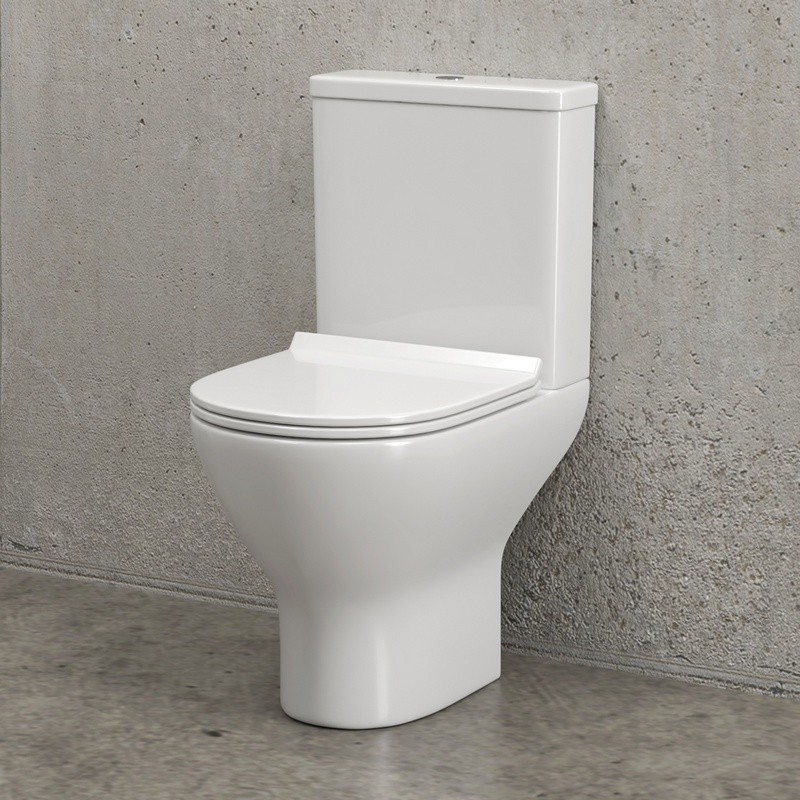 Vaso monoblocco senza brida con scarico a parete | ANTA-1300 kamalu - 4