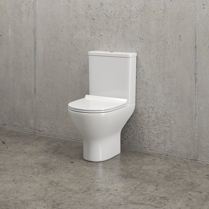 Vaso monoblocco senza brida con scarico a parete | ANTA-1300 kamalu - 1