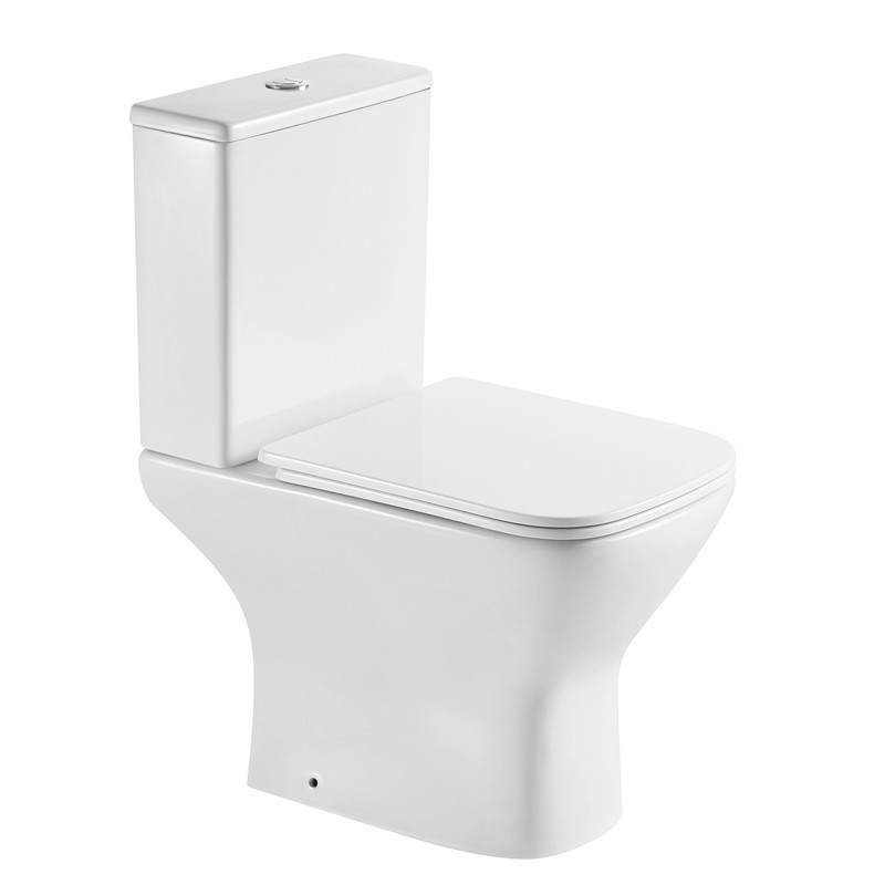 Set sanitari monoblocco rimless scarico a parete e soft close | ANTA-2300 kamalu - 2