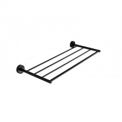 Portsalviette a 4 barre 60cm in acciaio inox nero opaco | MIRA-N kamalu - 1