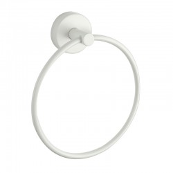 Portasalviette design ad anello in acciaio inox bianco opaco | MIRA-B kamalu - 1