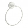 Portasalviette design ad anello in acciaio inox bianco opaco | MIRA-B kamalu - 1