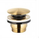 Piletta lavabo Click Clack universale oro spazzolato | KAM-G900G kamalu - 1