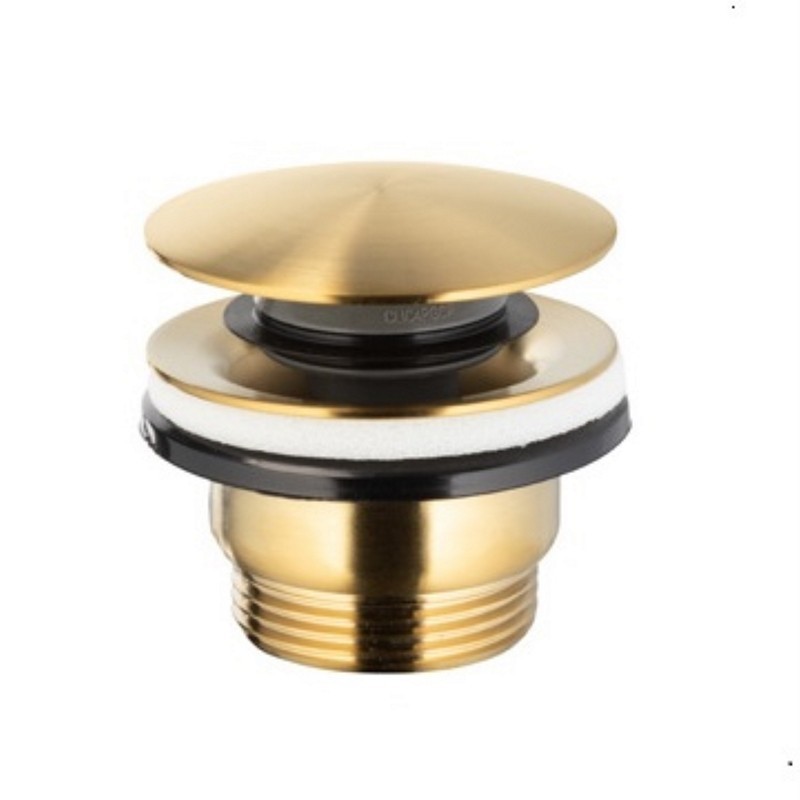 Piletta lavabo Click Clack universale oro spazzolato | KAM-G900G kamalu - 1