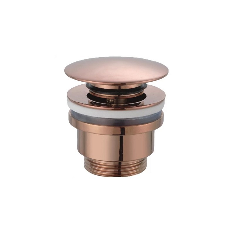 Piletta lavabo Click Clack universale oro rosa | KAM-G900GR kamalu - 1