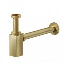 Sifone di scarico quadrato universale colore oro spazzolato | KS050G kamalu - 1