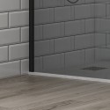 Doccia walk in 90 cm profilo nero e vetro fumé | KS2800NF kamalu - 5