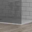 Doccia walk in 90 cm profilo nero e vetro fumé | KS2800NF kamalu - 6