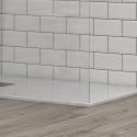 Doccia walk in 90 cm profilo nero con staffa diagonale | KS2800NT kamalu - 6