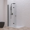 Doccia walk in a libro 60 cm colore nero | KSW7000N kamalu - 1