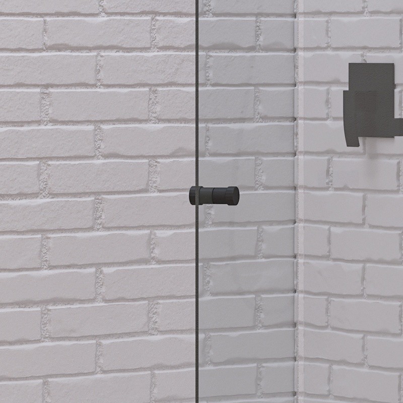 Doccia walk in a libro 60 cm colore nero | KSW7000N kamalu - 6