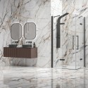 Box doccia 80x80 nero opaco doppio battente | KT1000N kamalu - 8