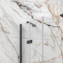 Box doccia 80x80 nero opaco doppio battente | KT1000N kamalu - 7