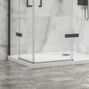 Box doccia 80x80 colore gun metal battente | KT1000GM kamalu - 9