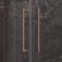 Box doccia 80x80 colore oro rosa battente | KT1000GR kamalu - 7