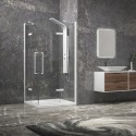 Box doccia 80x80 bianco opaco doppio battente | KT1000B kamalu - 8