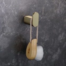 Appendino bagno a parete in acciaio inox finitura oro | ART-R kamalu - 1