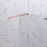 Doccia walkin 100 cm vetro trasparente profilo oro rosa | KW1000GR kamalu - 3