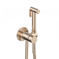 Miscelatore bidet da incasso con doccetta finitura oro rosa | KAM-ARTE ORO ROSA kamalu - 1