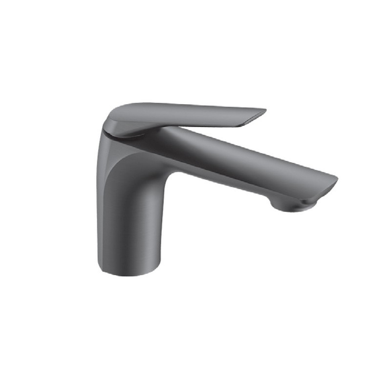 Miscelatore lavabo a canna lunga in ottone con finitura gun metal | KAM-L GUN METAL kamalu - 1