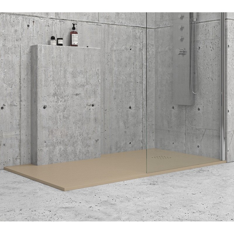 Piatto doccia pietra 70x100 tortora | KAM-CP100 kamalu - 1