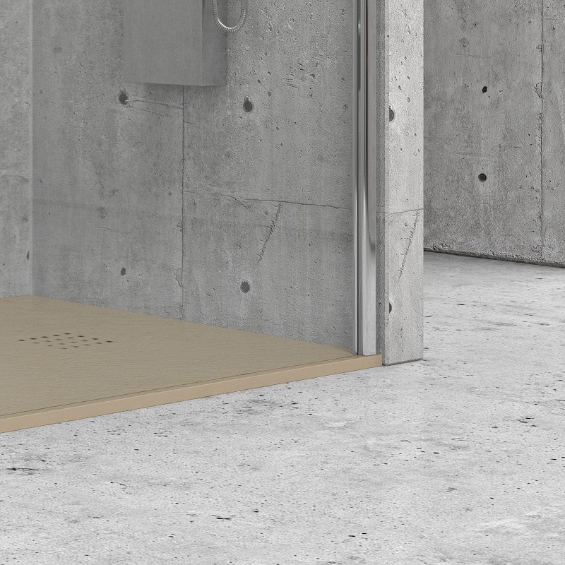 Piatto doccia pietra 80x100 colore tortora | KAM-CP100 kamalu - 3
