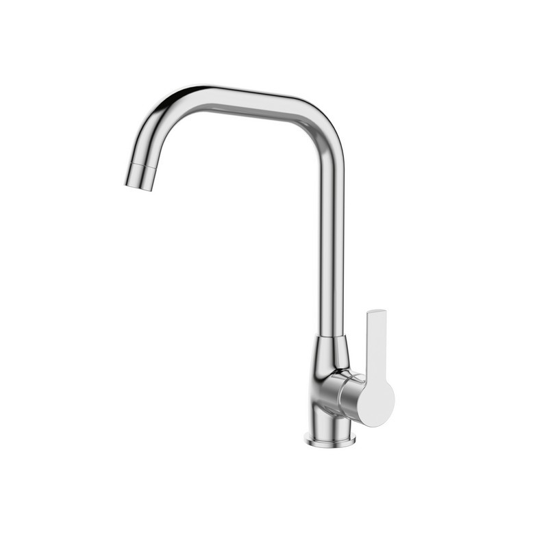 Miscelatore cucina design canna curva con finitura lucida | KAM-T1000 kamalu - 1