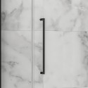 Box doccia 80x80 telaio nero porta battente laterale fisso 80cm | KT5000N kamalu - 7