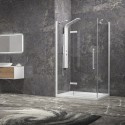 Box doccia 80x80 bianco porta battente  | KT5000B kamalu - 1